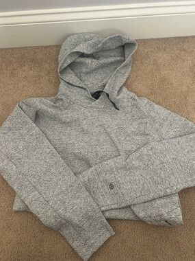 lululemon athletica Light Gray Hooded Men's Sweater. At ease sweatshirt